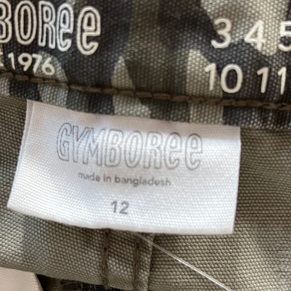 Gymboree Camouflage Wide Leg Pants Green Charcoal Girls 12 NWT - Picture 3 of 4